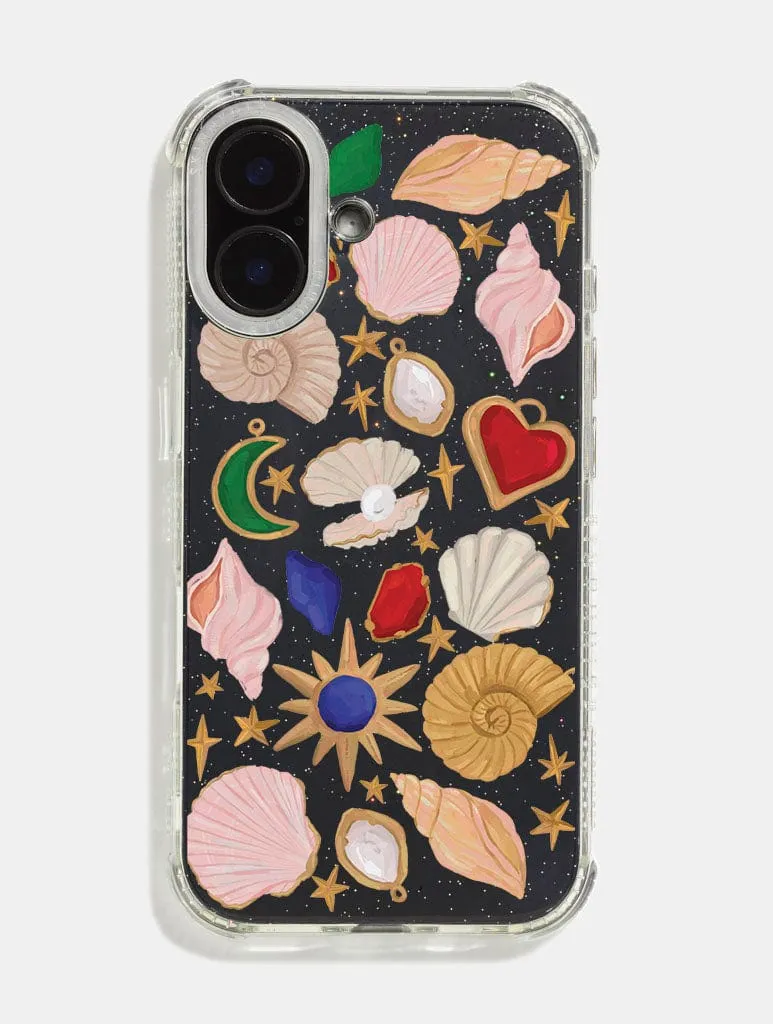 Elizabeth Rachael x Skinnydip Cosmic Shells Shock iPhone Case Luxury Texture Soft Feelings