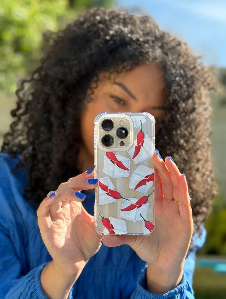 High gloss Elizabeth Rachael x Skinnydip Hot N Cold Shock iPhone Case