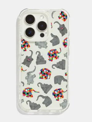 Grip Texture Daily Essential Elmer Grey & Multi Shock iPhone Case
