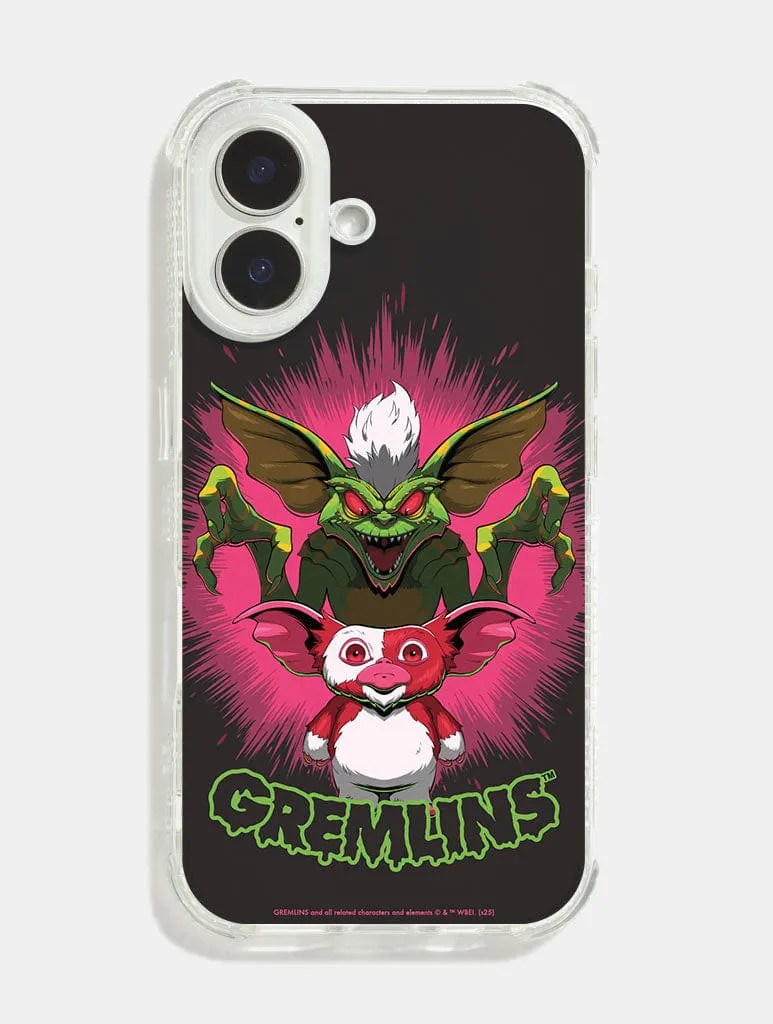 Luxury Feel Premium Surface Texture Gremlins x Skinnydip Poster Shock iPhone Case
