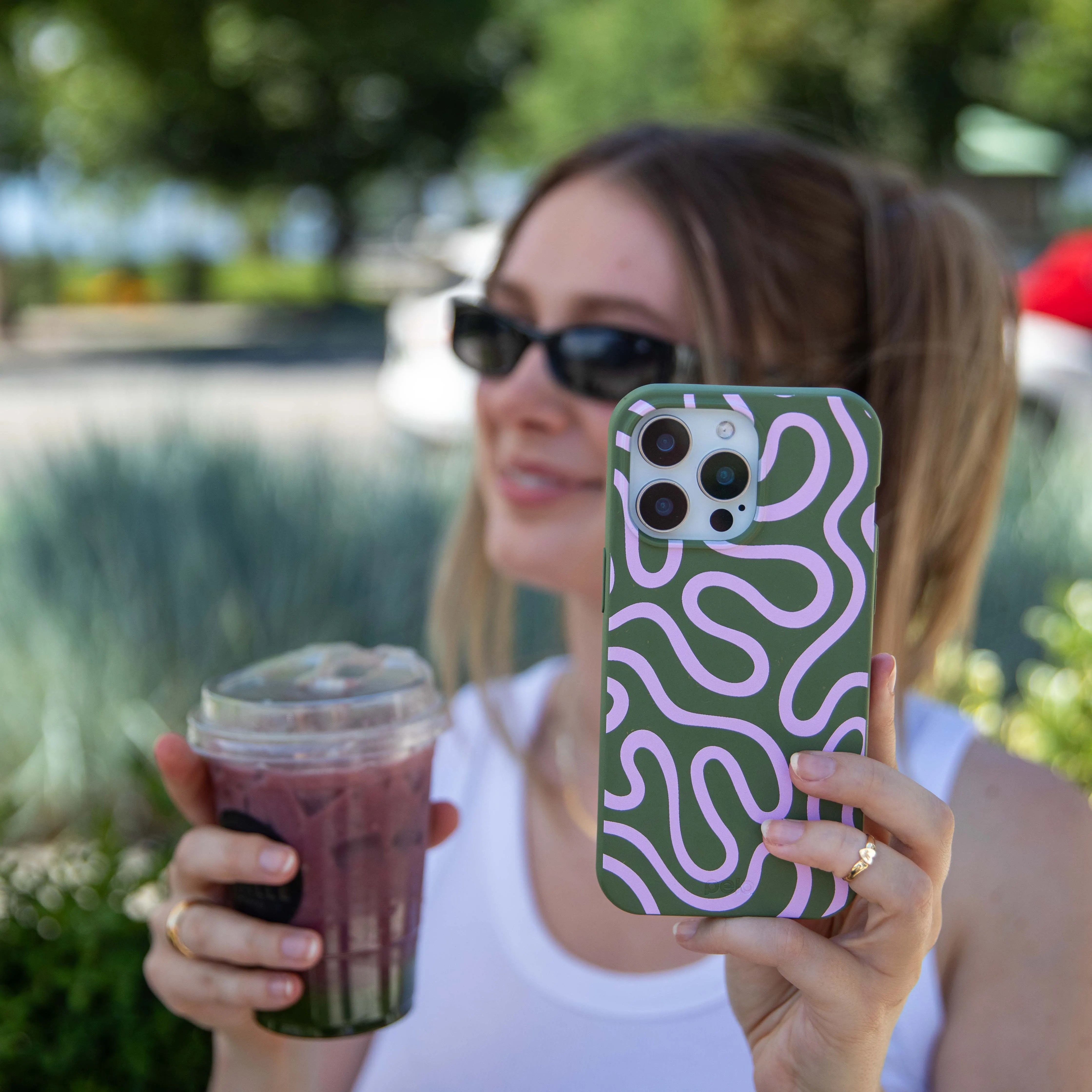 Forest Floor Cotton Curls iPhone 17 Case Protective Design Office use