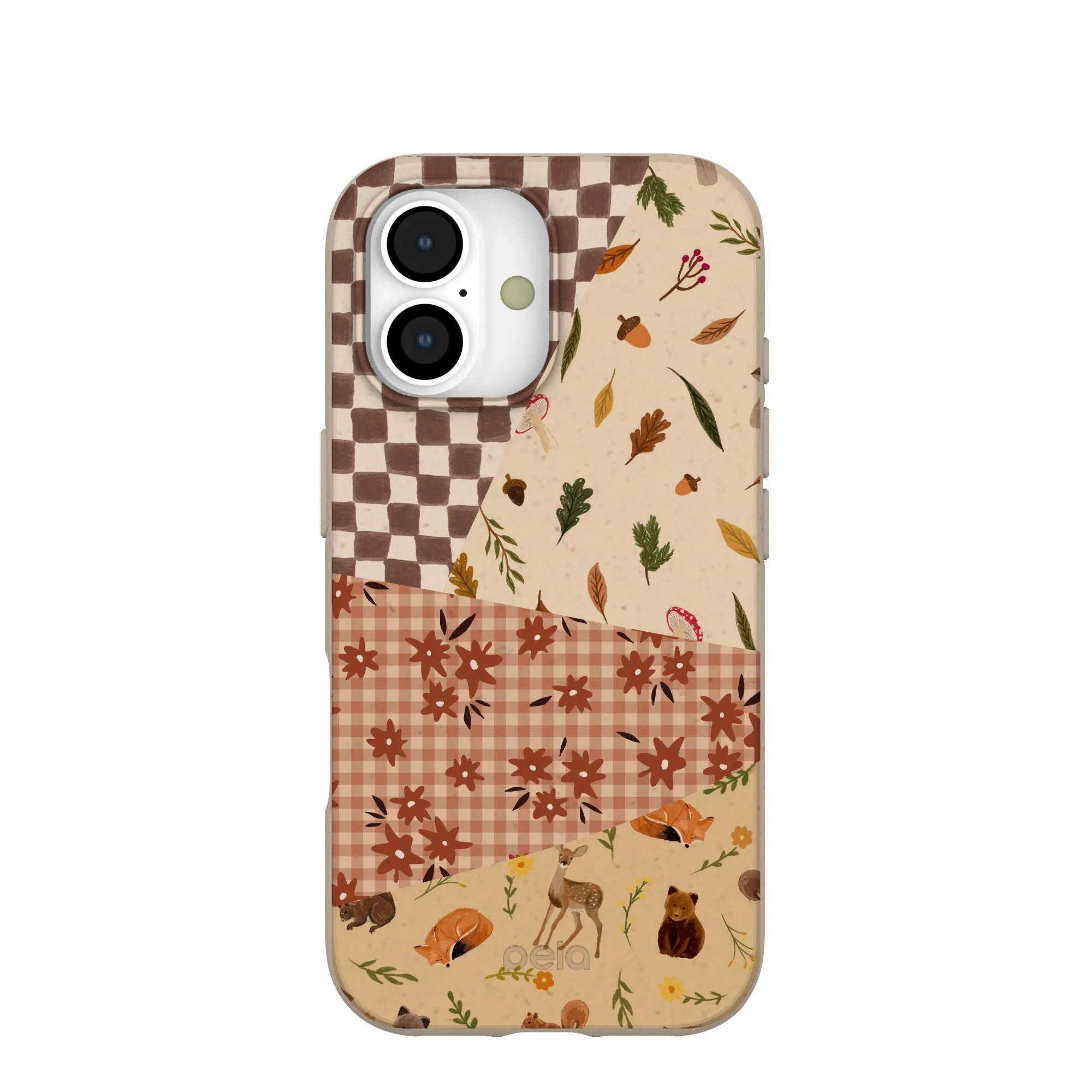 Seashell Autumn Quilt iPhone 17 Case Premium Surface Finish