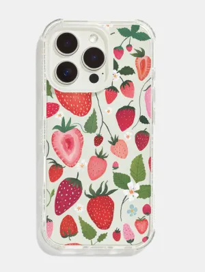 Polished Detail Edge Elegant Pattern Kate Fox x Skinnydip Strawberries Shock iPhone Case