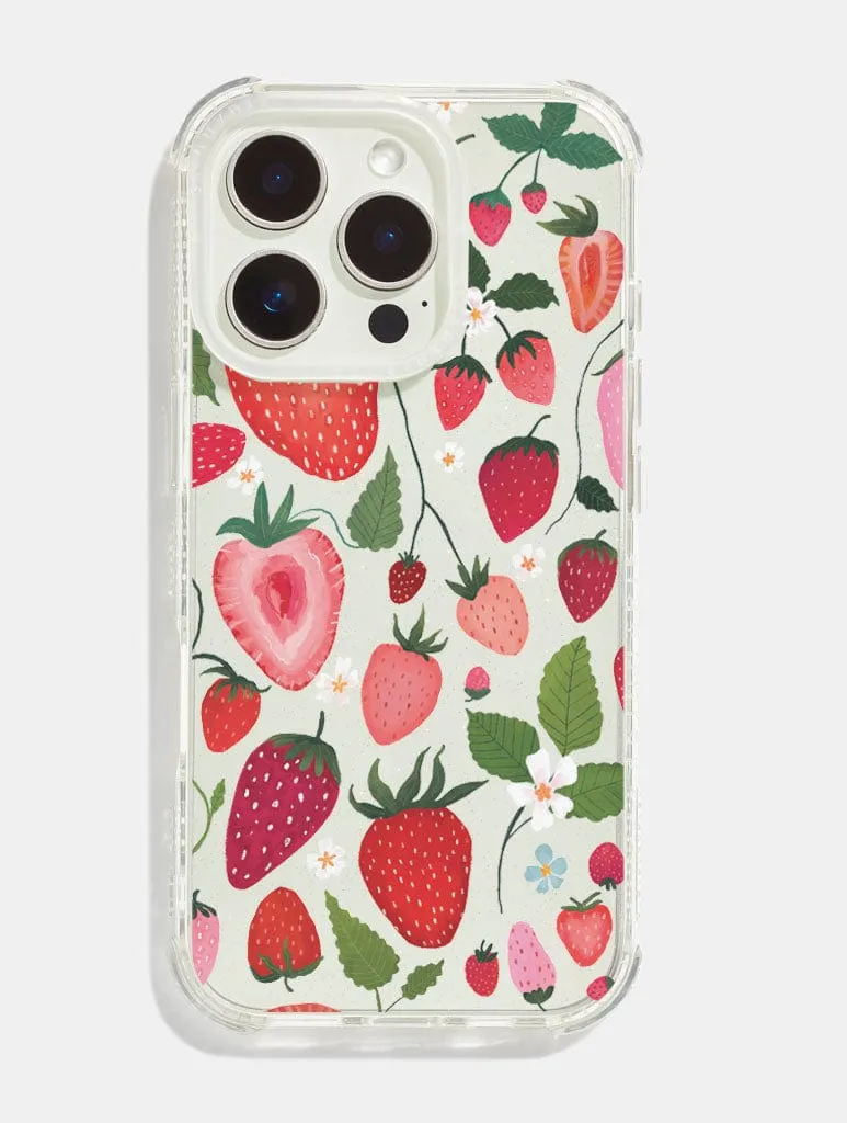 Kate Fox x Skinnydip Strawberries Shock iPhone Case Bold Look Pocket Friendly