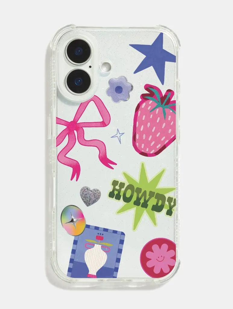 High gloss Versatile Design Maia Faddoul x Skinnydip Howdy Shock iPhone Case