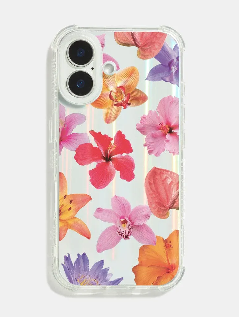 Exotic Flower Shock iPhone Case simple design Gloss Finish