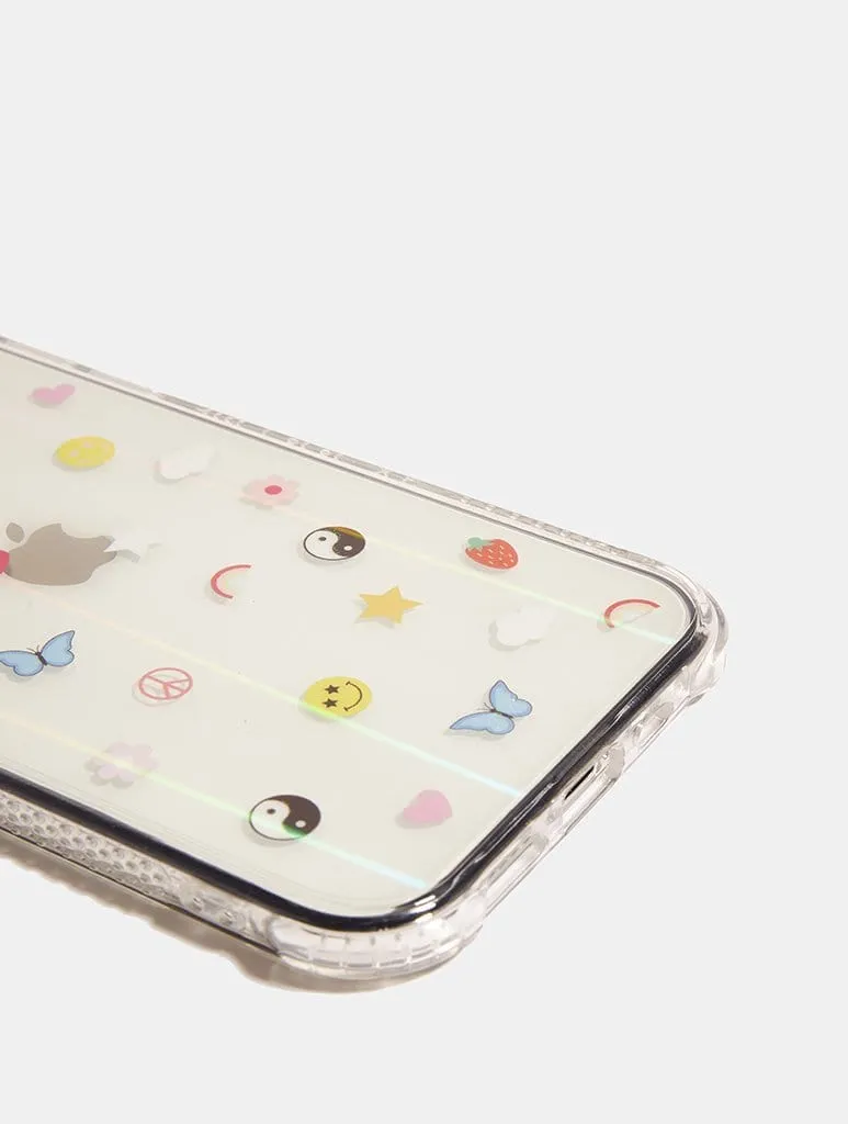 Ditsy Icon Shock iPhone Case Durable Coating Elegant Surface