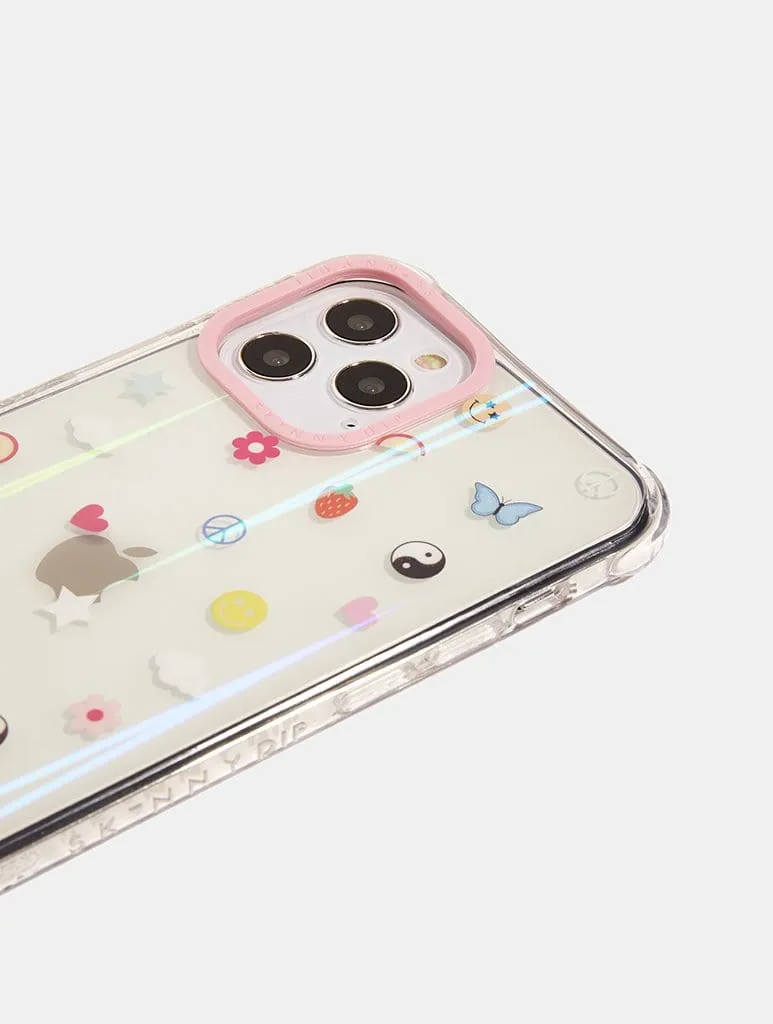 Ditsy Icon Shock iPhone Case Premium Material Rugged Edge Texture