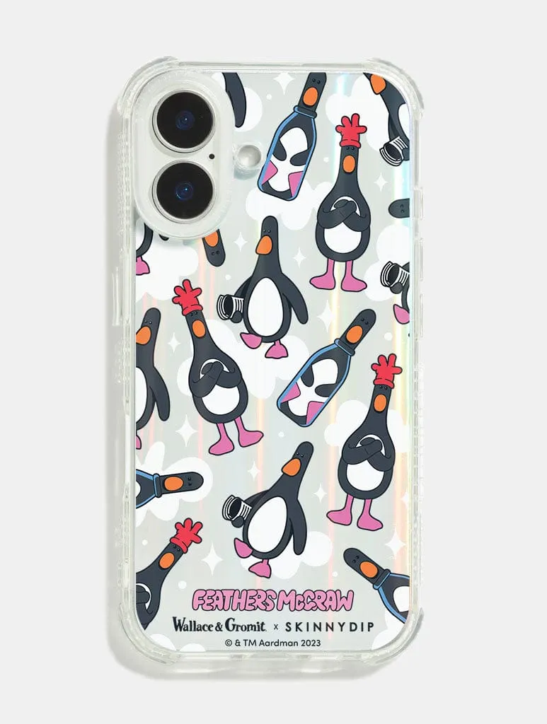 Hard Plastic Wallace & Gromit x Skinnydip Feathers Shock iPhone Case