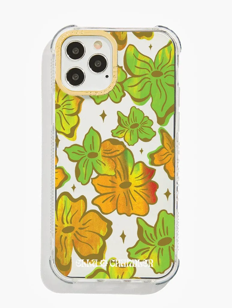 Crystal Finish Tactile Feel Ella Chandler x Skinnydip Dahlia Shock iPhone Case
