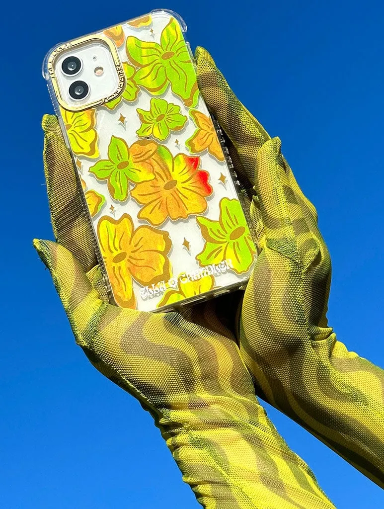 Ella Chandler x Skinnydip Dahlia Shock iPhone Case Premium Style Rugged Texture Design