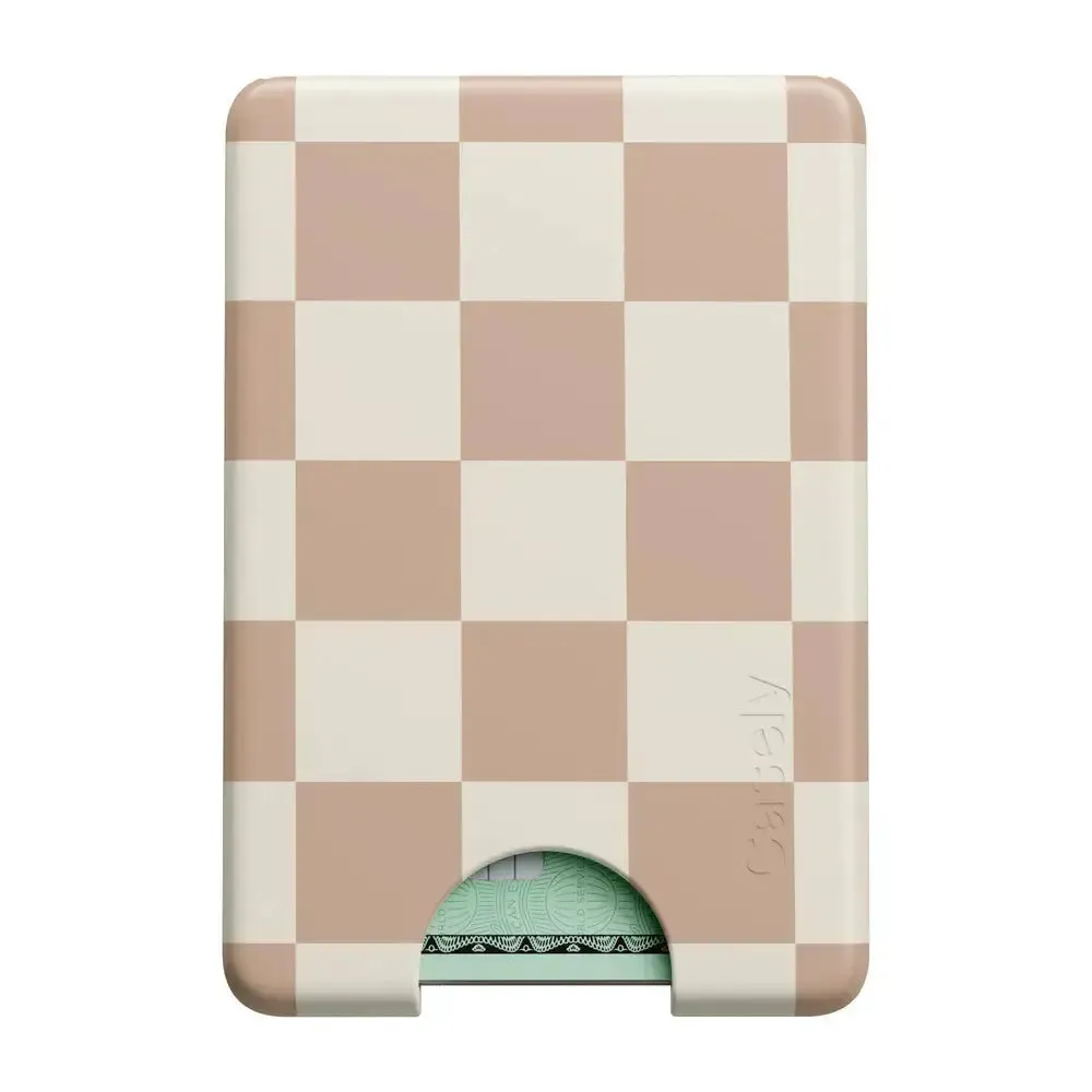 Fit Check | Neutral Checkerboard MagWallet Stylish Snap Pocket