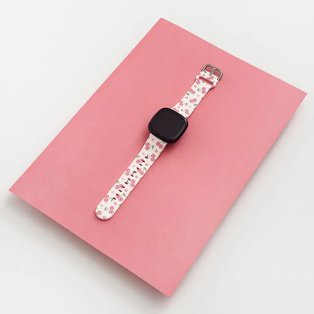 Active Wear adjustable length Fitbit Strap - Disco Cherries