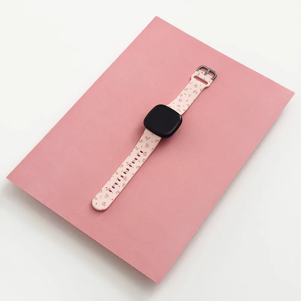 Fitbit Strap - Ditsy Floral Pink Daily Comfort Outdoor Fitness Gear