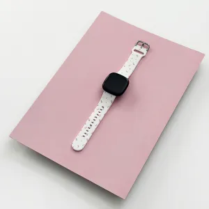 Fitbit Strap - Ditsy Floral White Minimal Look Elegant Finish