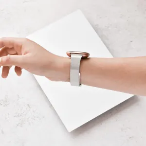 Fitbit Strap - Slim Milanese - Silver Luxury Appeal Design Sporty Feel