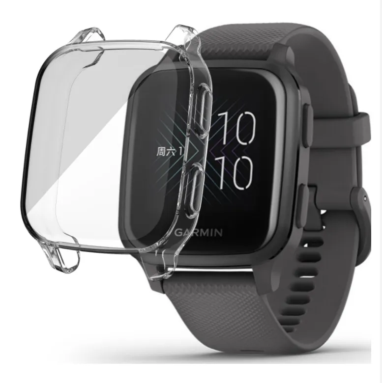 Garmin Venu SQ Protective Cover (Transparent) Shock Resistant Frame