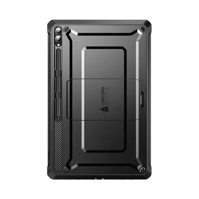 thin yet sturdy cover travel safe tablet shell Galaxy Tab S10 Ultra (2024) Unicorn Beetle PRO Rugged Case-Black