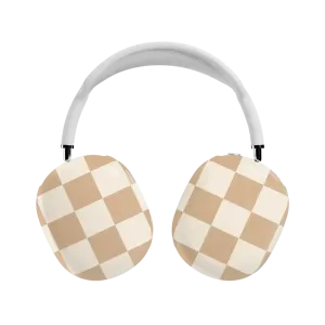 Fit Check | Neutral Checkerboard AirPods Max Case elegant anti impact protector compact ergonomic neon airpods case