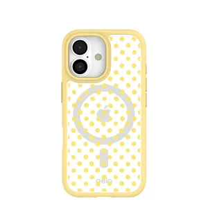 Clear Sunny Spots iPhone 17 Case With Sunbeam Ridge (MagSafe included) Light Finish