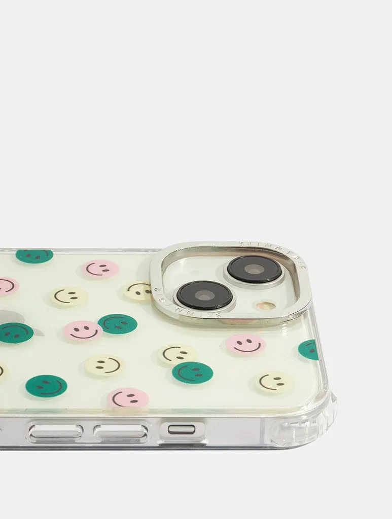 Polished Edge Soft Texture Mini Smile Shock iPhone Case