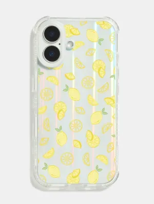 Scratch Proof Clear Pattern Yellow Posie Shock iPhone Case