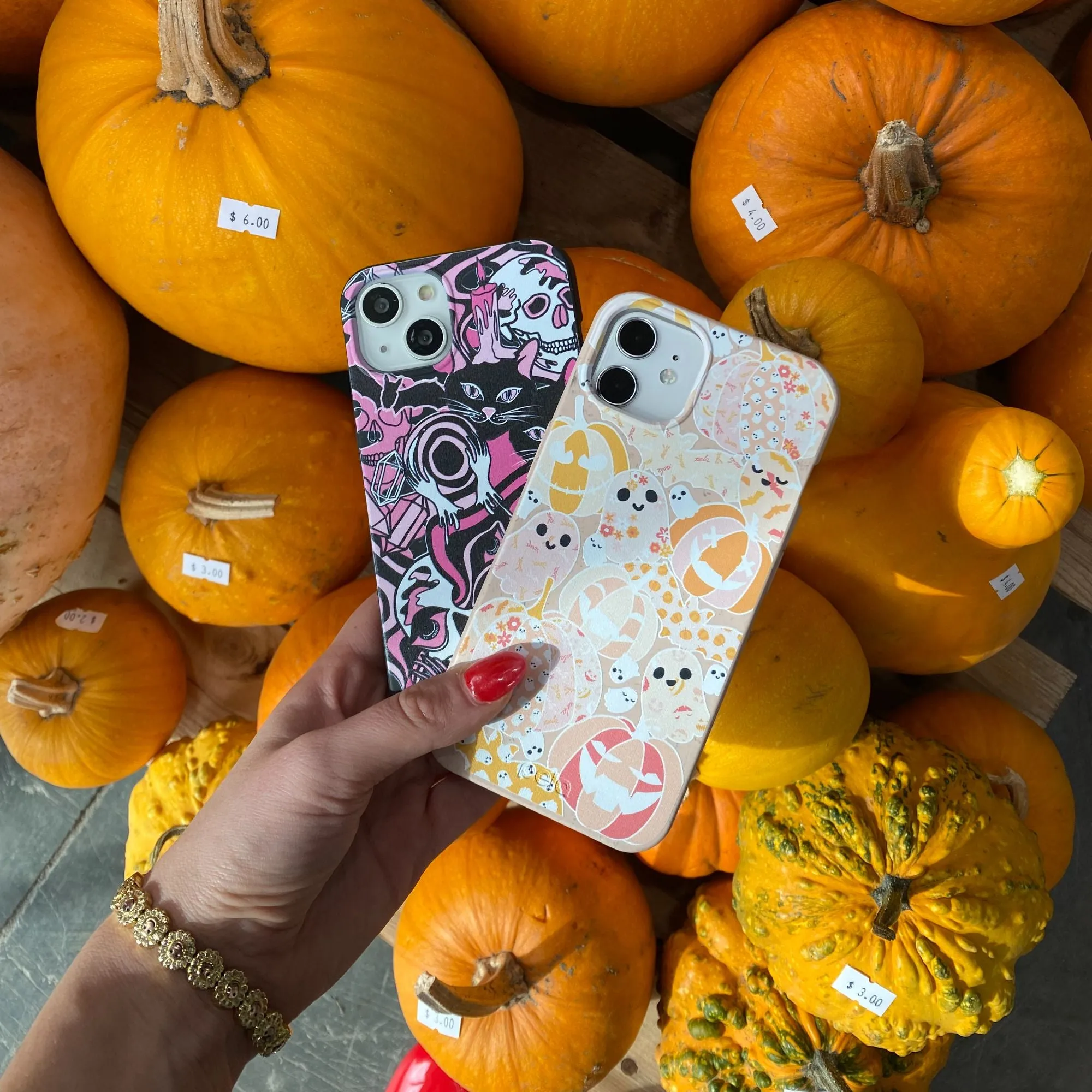 Seashell Pumpkin Patch iPhone 17 Case Premium Look