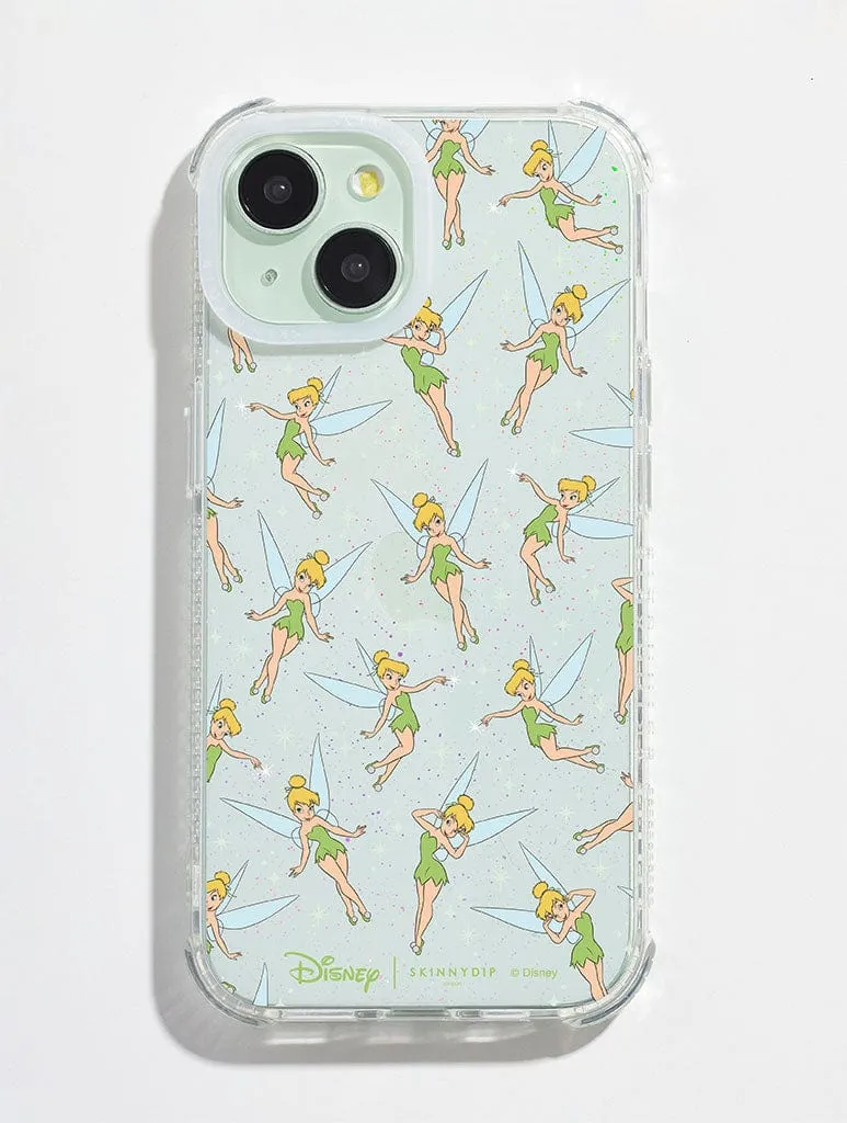 Clear Texture Disney Peter Pan Tinker Bell Shock iPhone Case