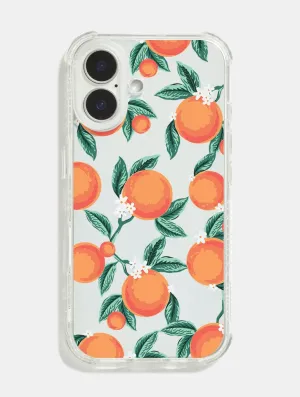 Floral Orange Shock iPhone Case Soft Feel Stylish Detail Layer