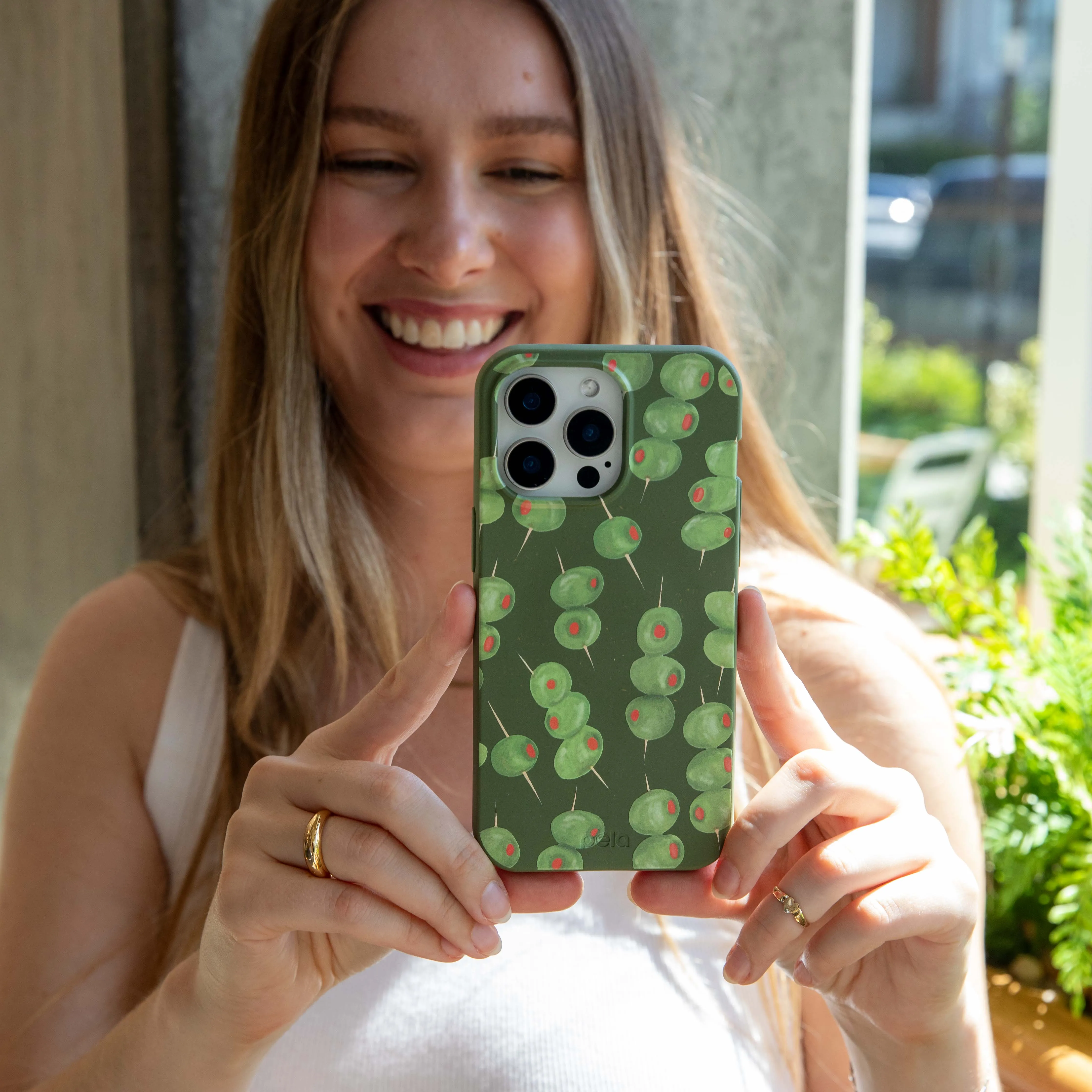 Protective Touch Color Layer Forest Floor Olive Hour iPhone 17 Case