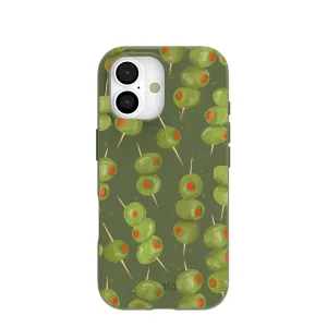 Refined Protection Modern Pattern Style Forest Floor Olive Hour iPhone 17 Case