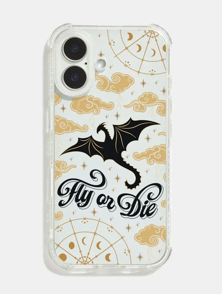 Hybrid Pattern Design Fourth Wing Shock iPhone Case