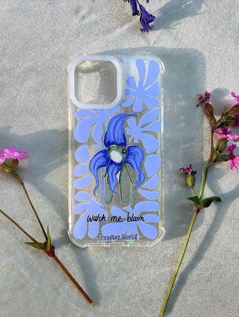Froggles World x Skinnydip Bloom Frog Shock iPhone Case Protective Pattern Glossy surface