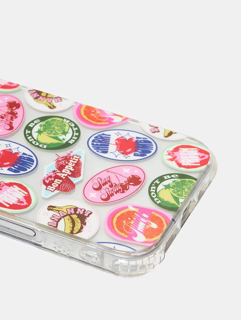 Fruity Graphic Sticker Shock iPhone Case Everyday Use