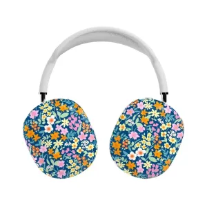 Full Bloom | Navy Floral AirPods Max Case Water Resistant Protector Compact Storage Case