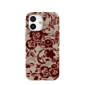 London Fog Crimson Veil iPhone 17 Case Glossy Pattern