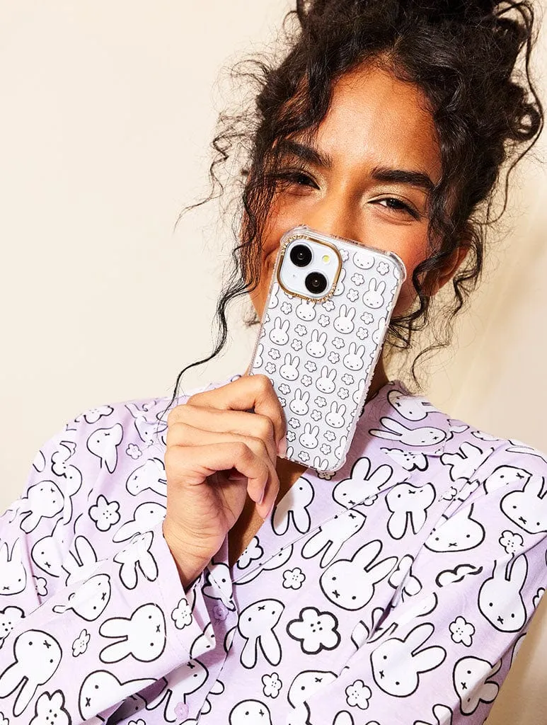 Miffy Blossom Shock iPhone Case Portable Grip Luxury Coating