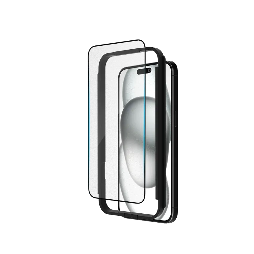 iPhone 15 Tempered Glass Screen Protector privacy glass shield Nano Armor