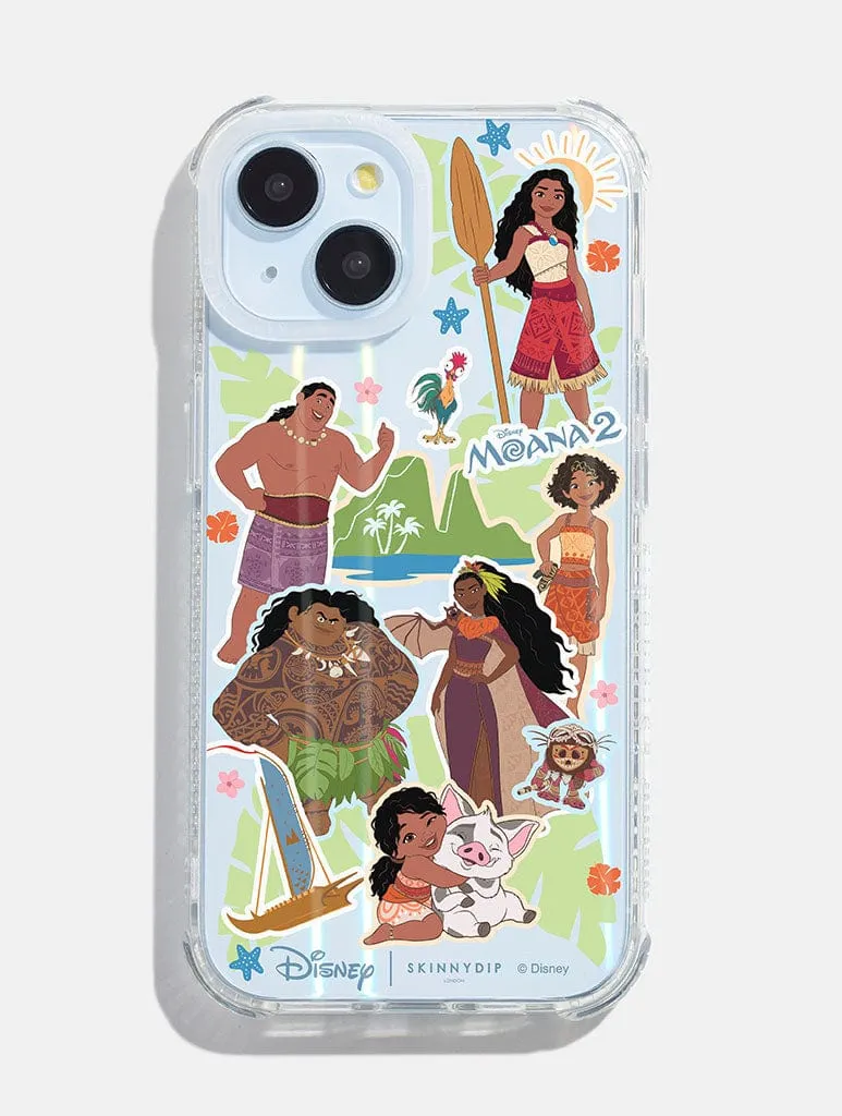Smooth Grip Fashion Design Disney Moana 2 Sticker Shock iPhone Case
