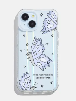 G Mosley x Skinnydip Sexy Butterfly Shock iPhone Case Compact Design Travel Ready