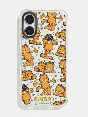 Lightweight Grip Garfield x Skinnydip Heart Pattern Shock iPhone Case
