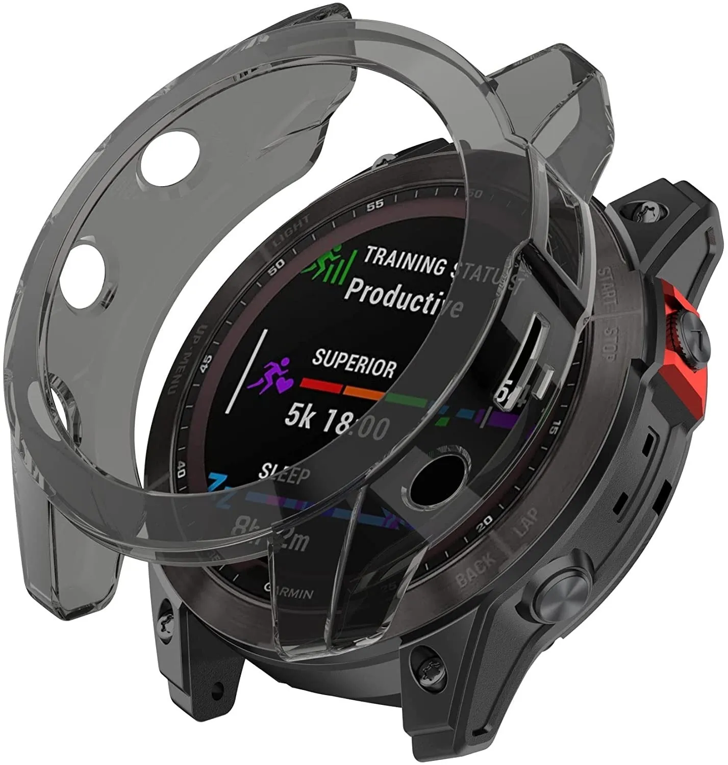 Garmin Fenix 7x (Solar) TPU Case (Black) Impact shield Ultra Protective Armor