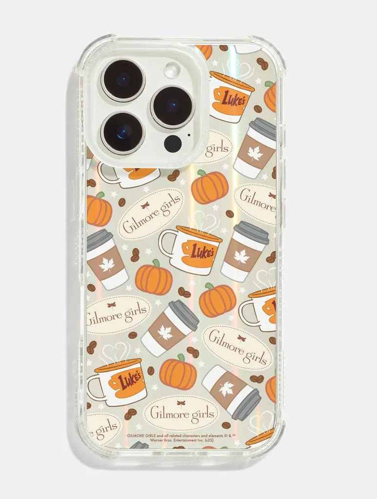 Gilmore Girls x Skinnydip Coffee Pattern Shock iPhone Case soft look