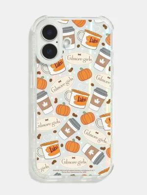 Gilmore Girls x Skinnydip Coffee Pattern Shock iPhone Case Smooth Design