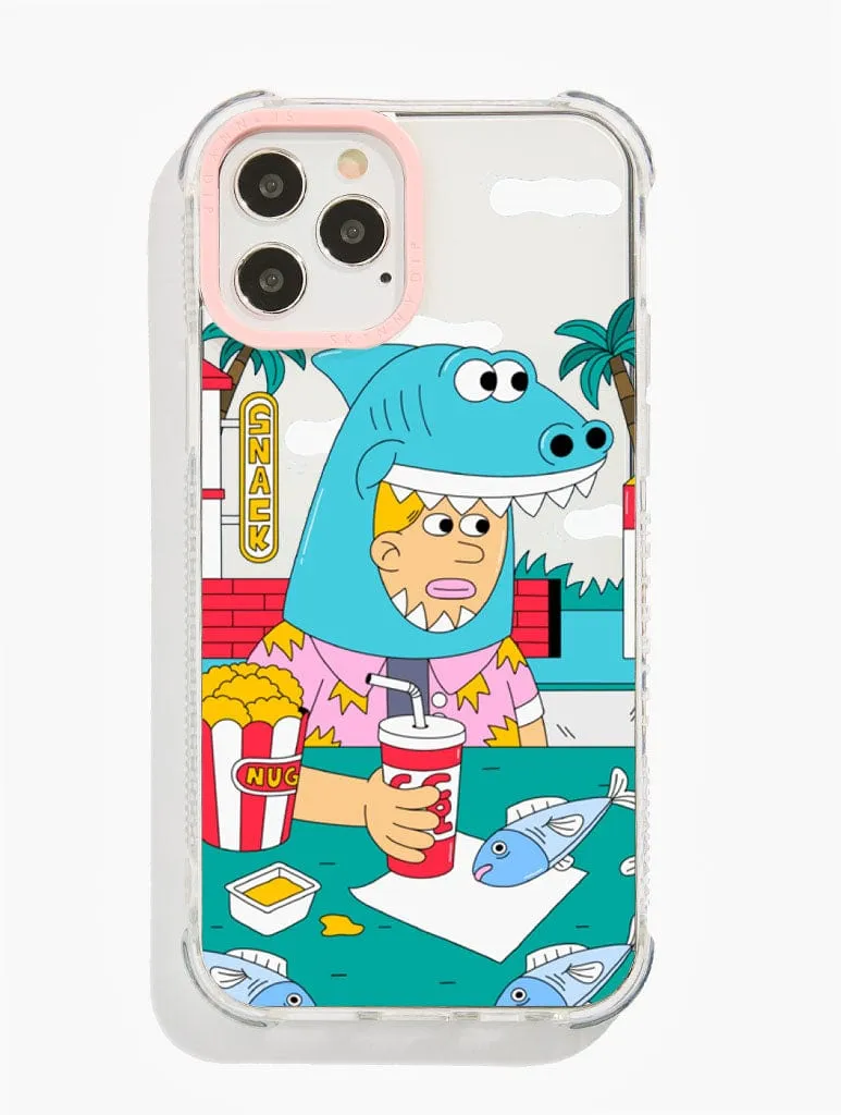 Dirty Pote x Skinnydip Shark Snacks Shock iPhone Case Modern Pattern Style