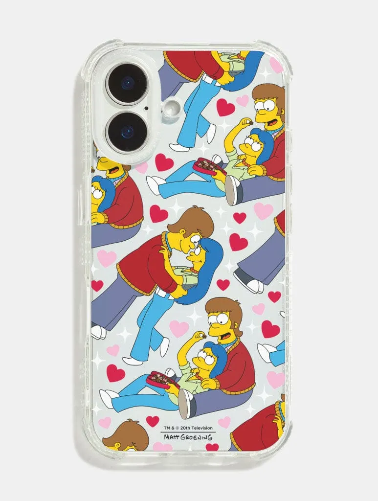 The Simpsons Homer and Marge Shock iPhone Case Soft Texture Polished Detail