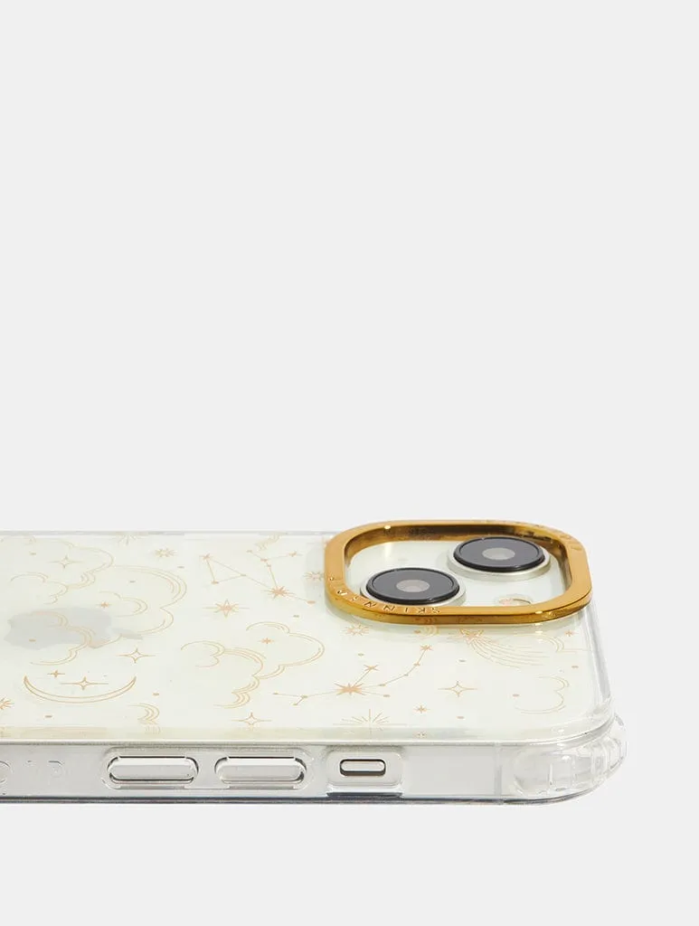 Gold Celestial Cloud Shock iPhone Case professional accessory Clear Finish