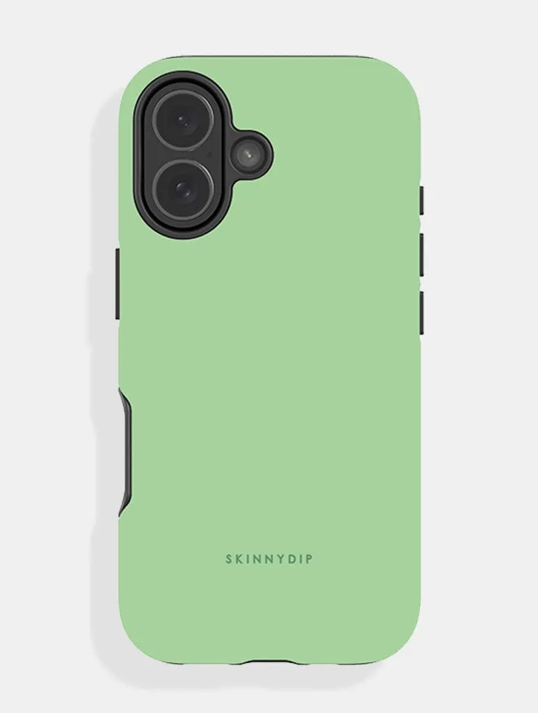 Sleek Grip Green with Dark Green Solid Colour Ultra Protective iPhone Case