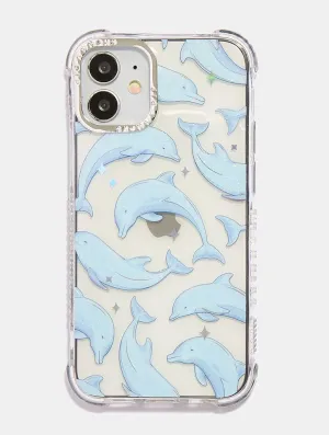 Minimal Surface Layer Universal Fit Holo Dolphin Shock iPhone Case