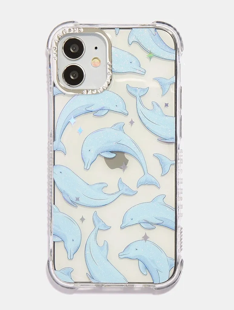 Minimal Surface Layer Universal Fit Holo Dolphin Shock iPhone Case